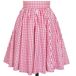 Trashy Diva Red Gingham Skirt